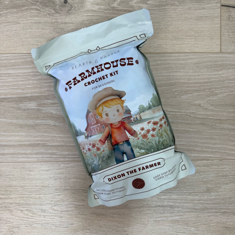 NEW Hearth & Harbor Dixon The Farmer Farmhouse Crochet Kit